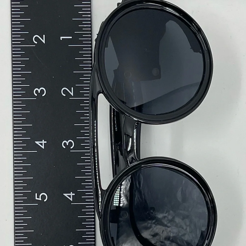 Technigadgets Steampunk Retro Sunglasses with‎ Zipper Hard Case New NWOT